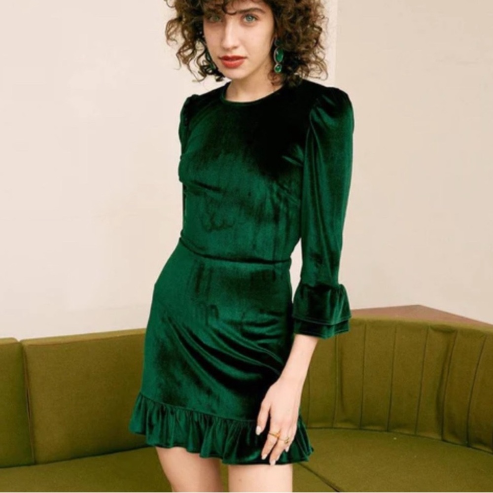 RIHOAS The Royal Velvet Mini Dress